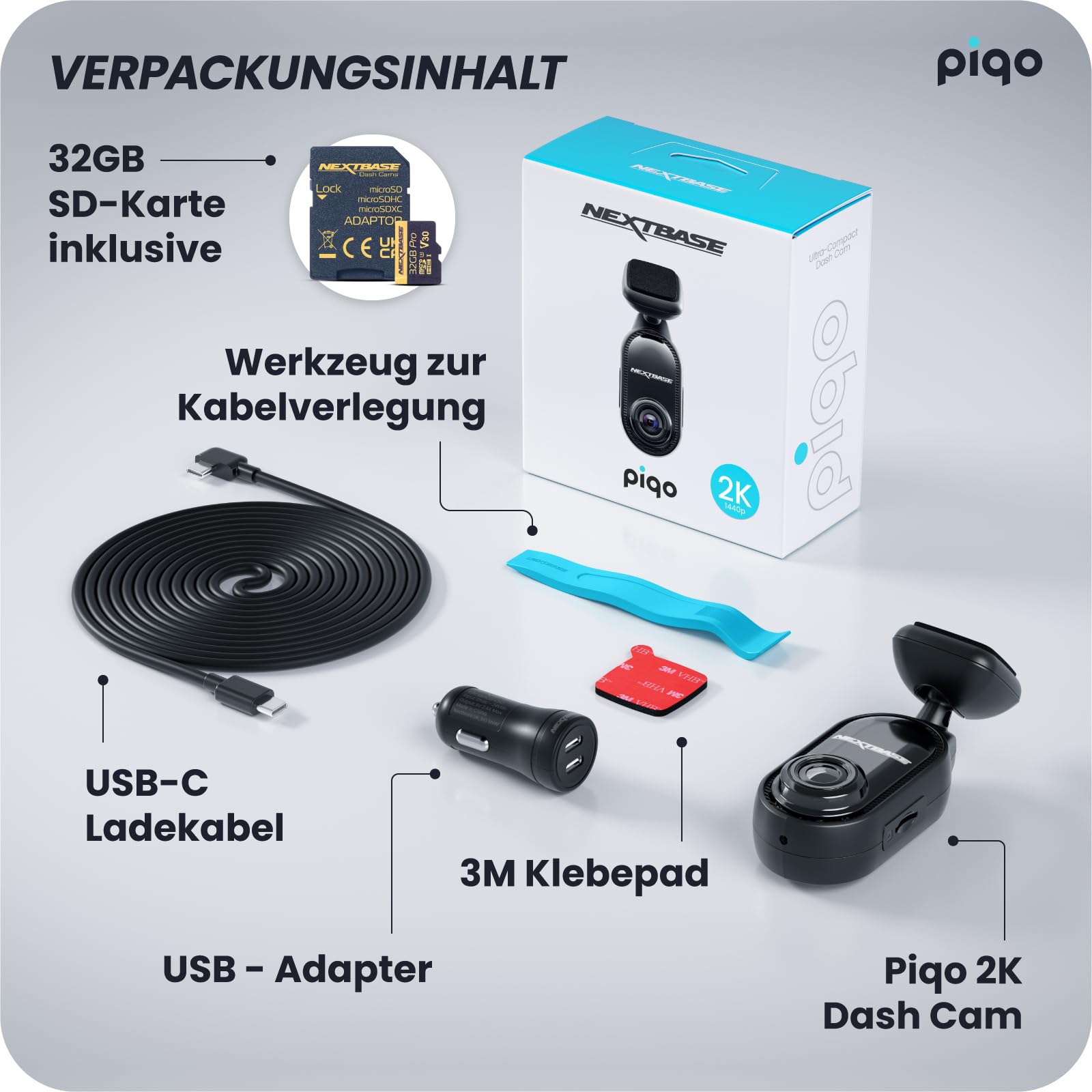 nextbase-piqo-2k-dashcam-vorne-1440p-mit-32gb-microsd image 7