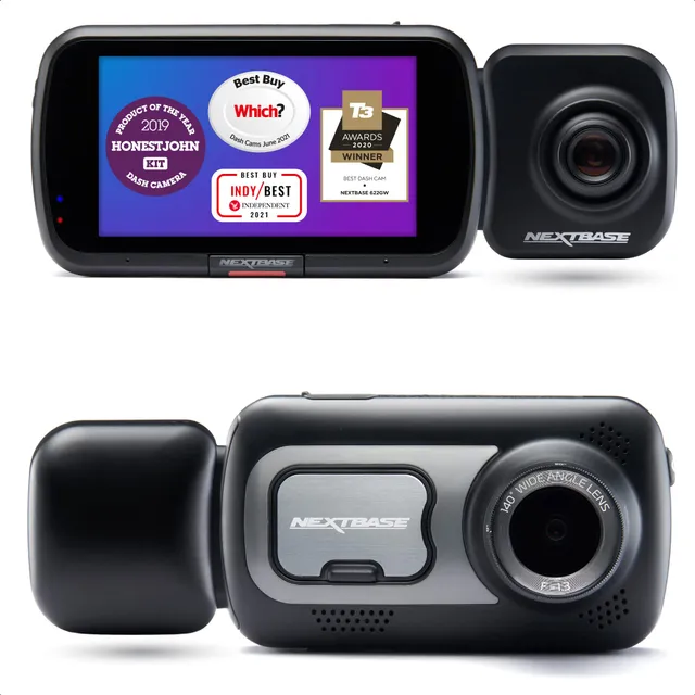 nextbase-522gw-dashcam-heckkamera-zoom-vorne-1440p-hinten-full-hd-set image 1