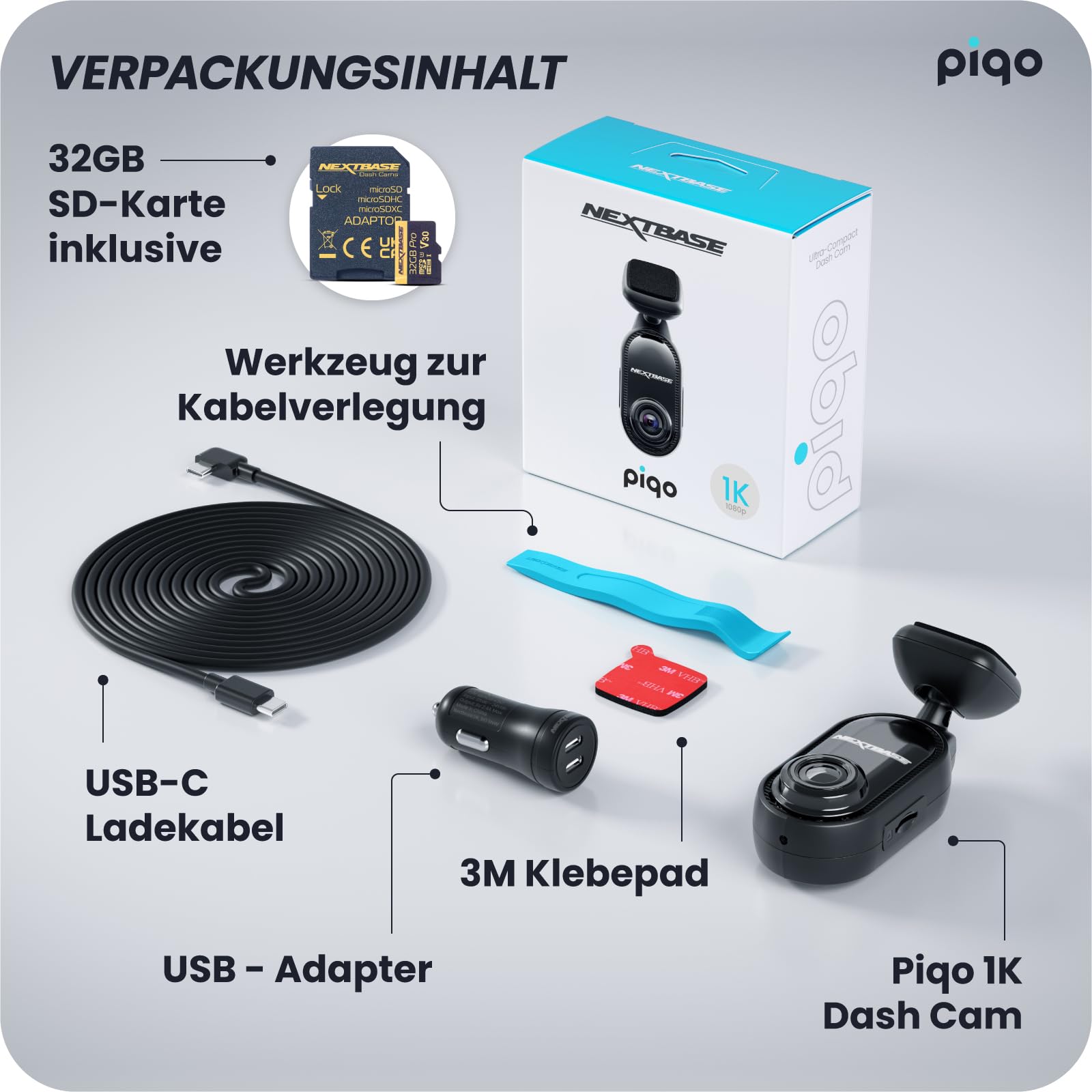 nextbase-piqo-1k-dashcam-vorne-1080p-mit-32gb-microsd image 7