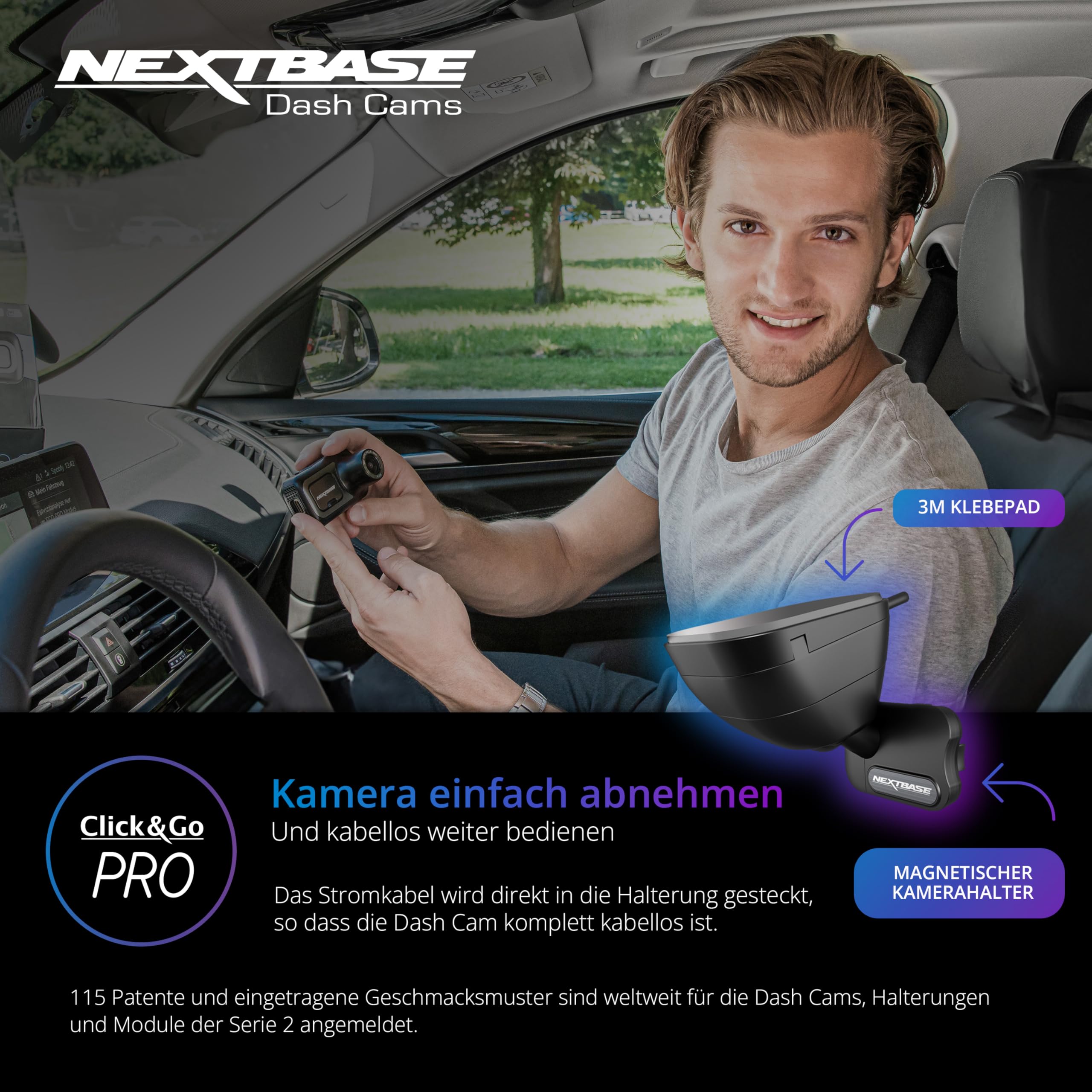 nextbase-522gw-dashcam-auto-vorne-1440p-30fps-mit-parkmodus-und-nachtsicht image 3