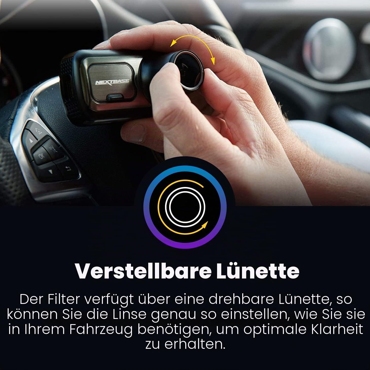 nextbase-serie-2-polarisationsfilter-blend-und-reflexschutz-dashcam-objektiv image 4
