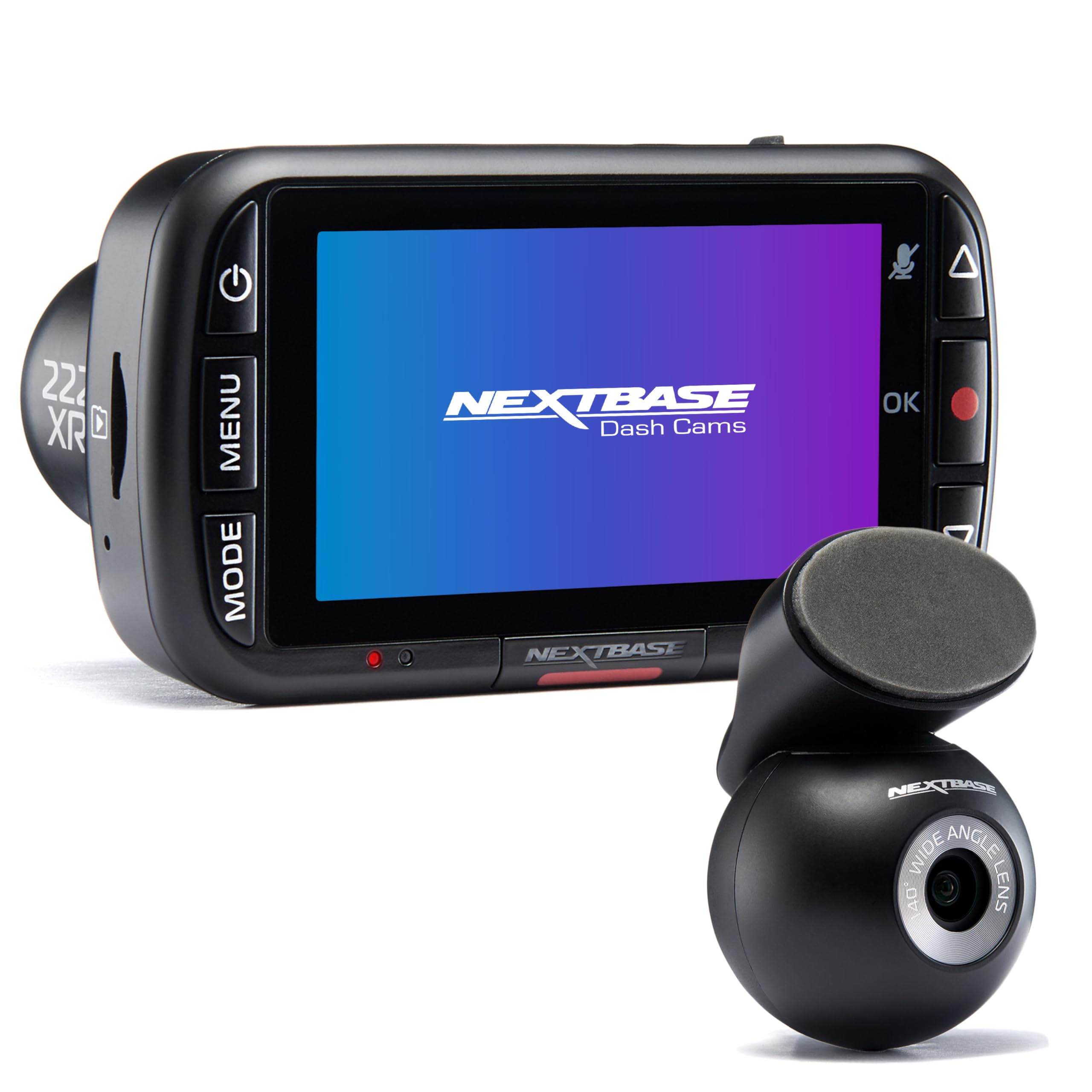 nextbase-222xr-dashcam-vorne-hinten-hd-1080p-mit-heckscheibenkamera image 1