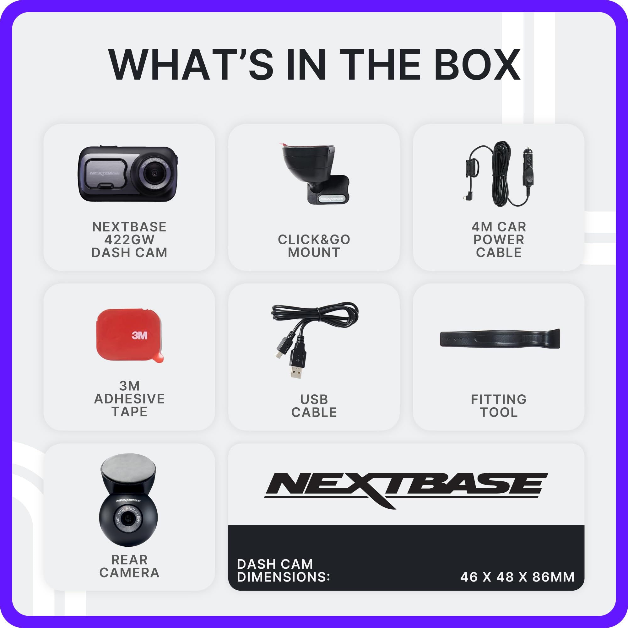 nextbase-422gw-dashcam-mit-zus-tzlicher-heckkamera image 8