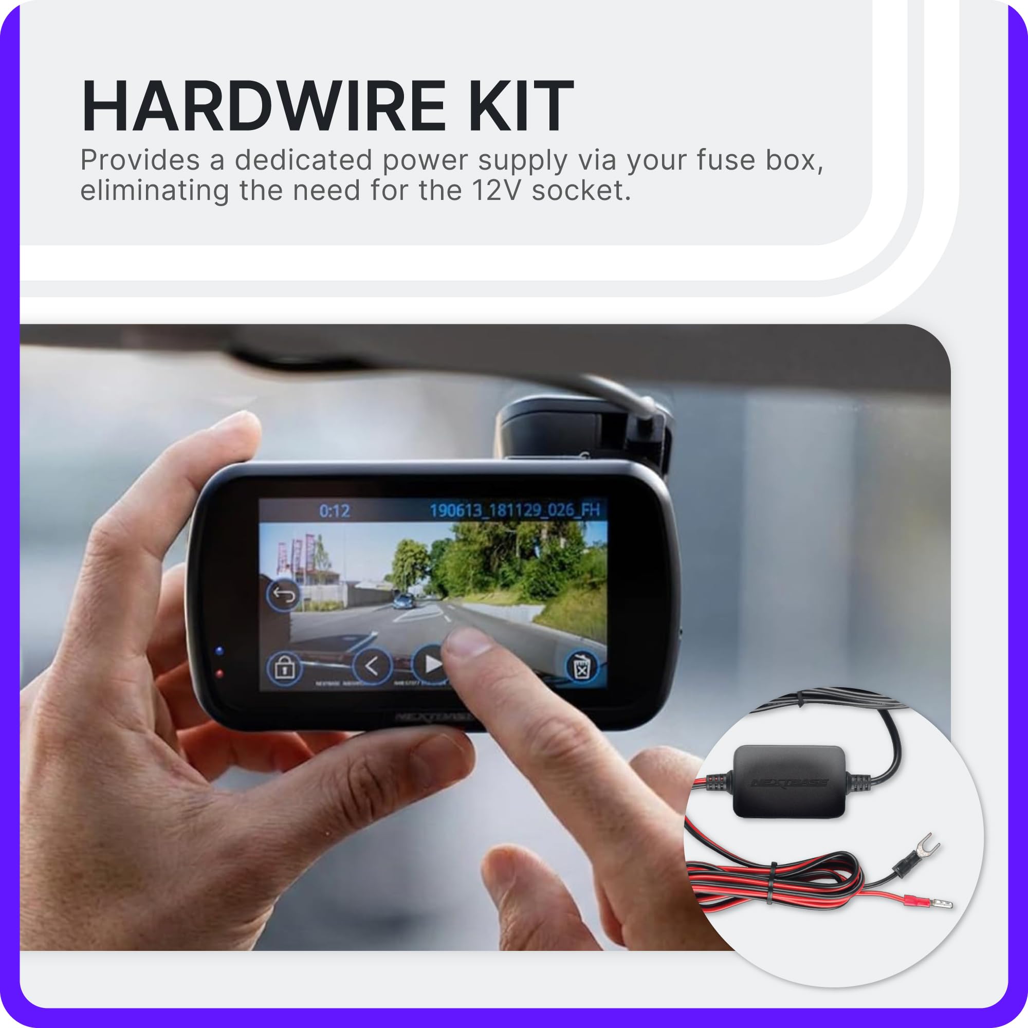 nextbase-522gw-full-hd-dashcam-komplett-set-mit-hardwire-kit-64-gb-sd-karte-und- image 7