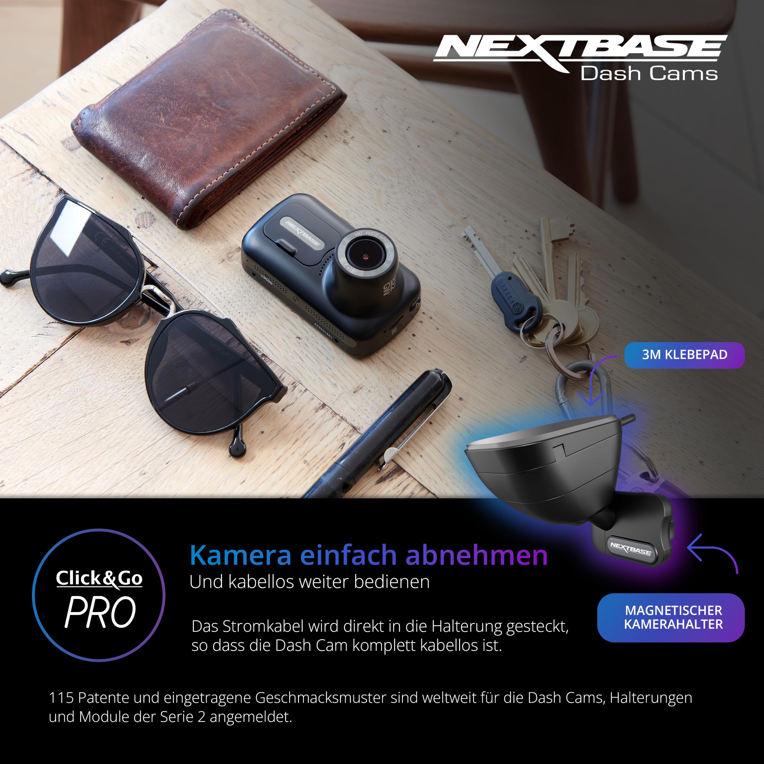 nextbase-322gw-dashcam-vorne-1080p-60fps-mit-64gb-microsd image 3
