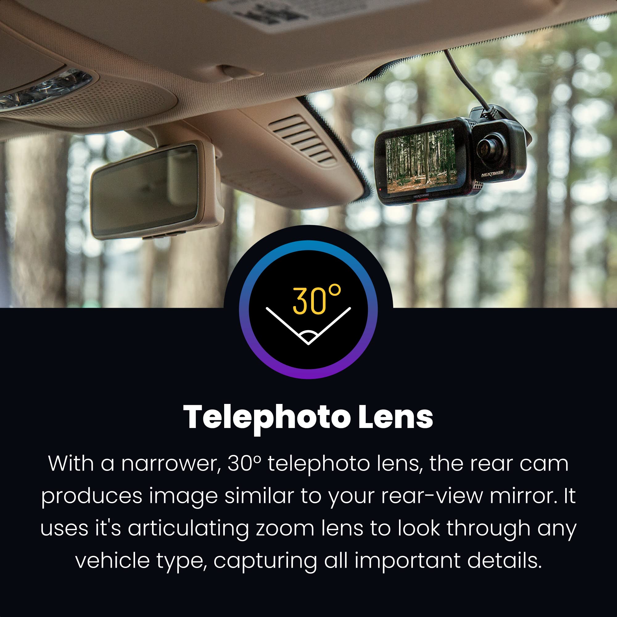 nextbase-622gw-dashcam-vorne-zoom-heckkamera image 3