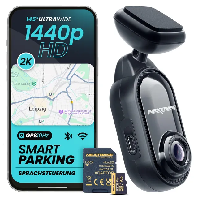 nextbase-piqo-2k-dashcam-vorne-1440p-mit-32gb-microsd image 1