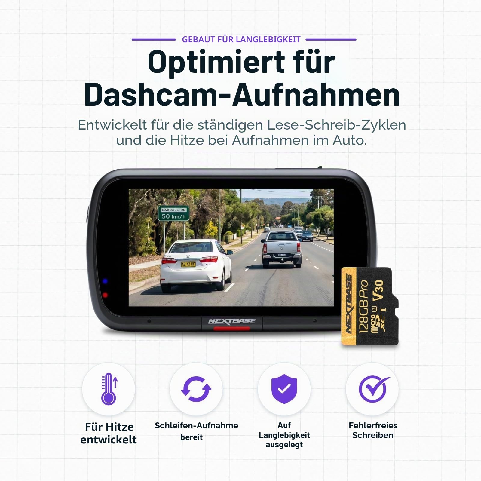 nextbase-128gb-u3-microsd-karte-mit-adapter-speicherkarte-serie-2 image 2