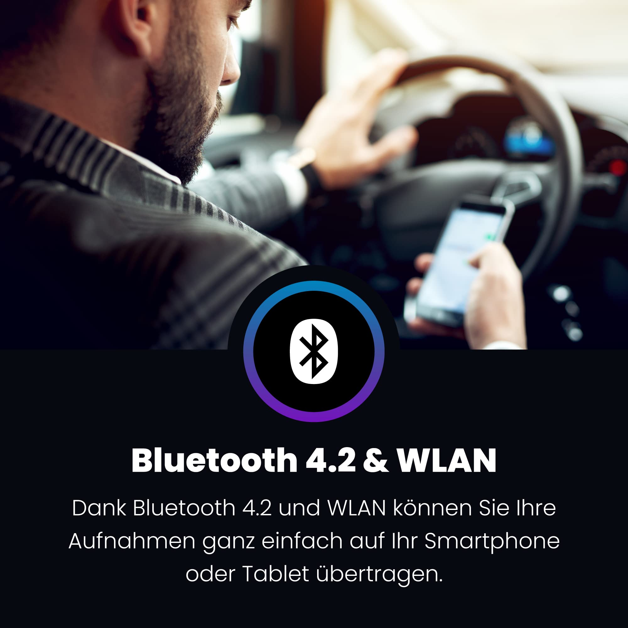 nextbase-322gw-full-hd-dashcam-komplett-set-mit-hardwire-kit-64-gb-sd-karte-und- image 4