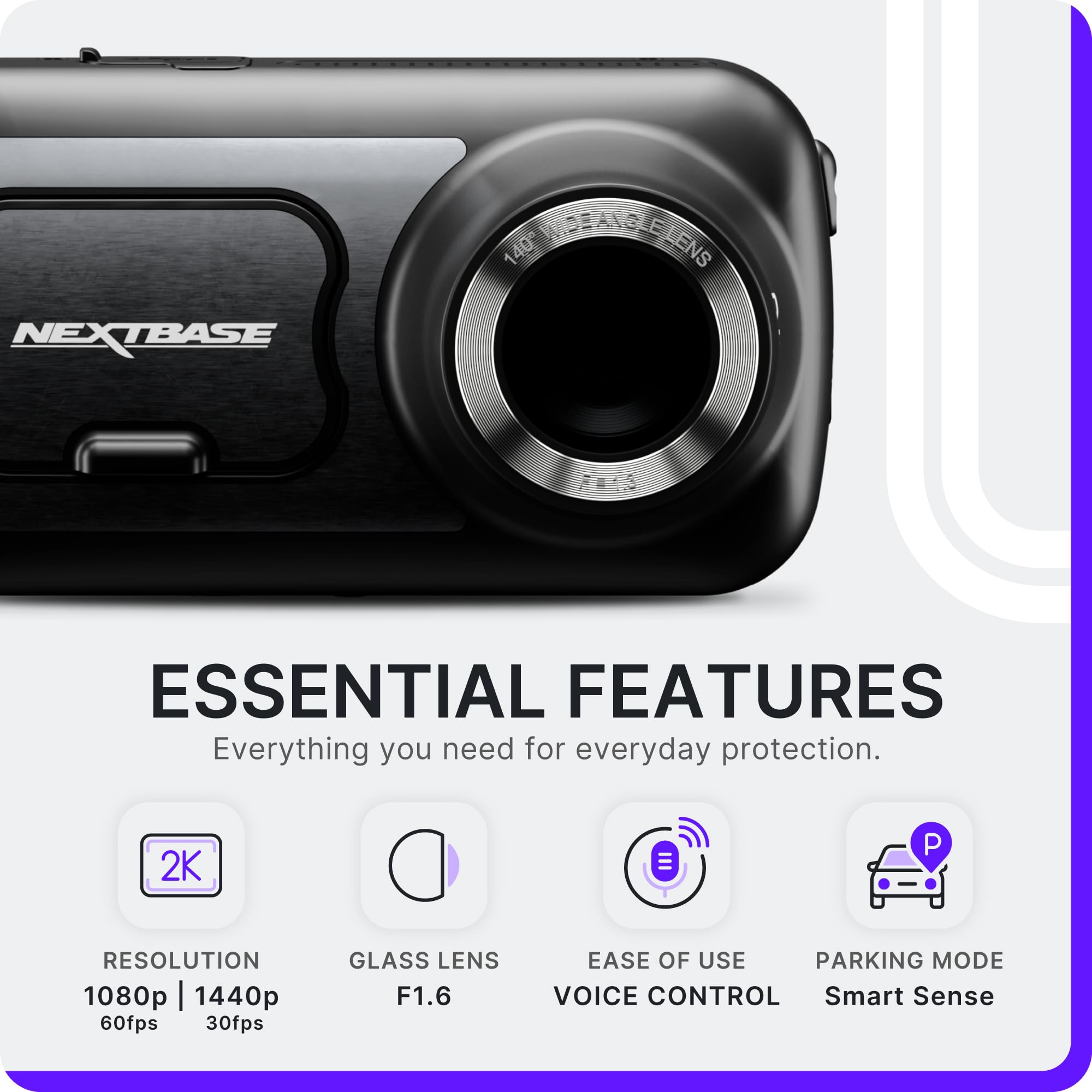 nextbase-422gw-dashcam-set-full-hd-1440p-halterung-hardwire-kit-64-gb-sd-karte-t image 4