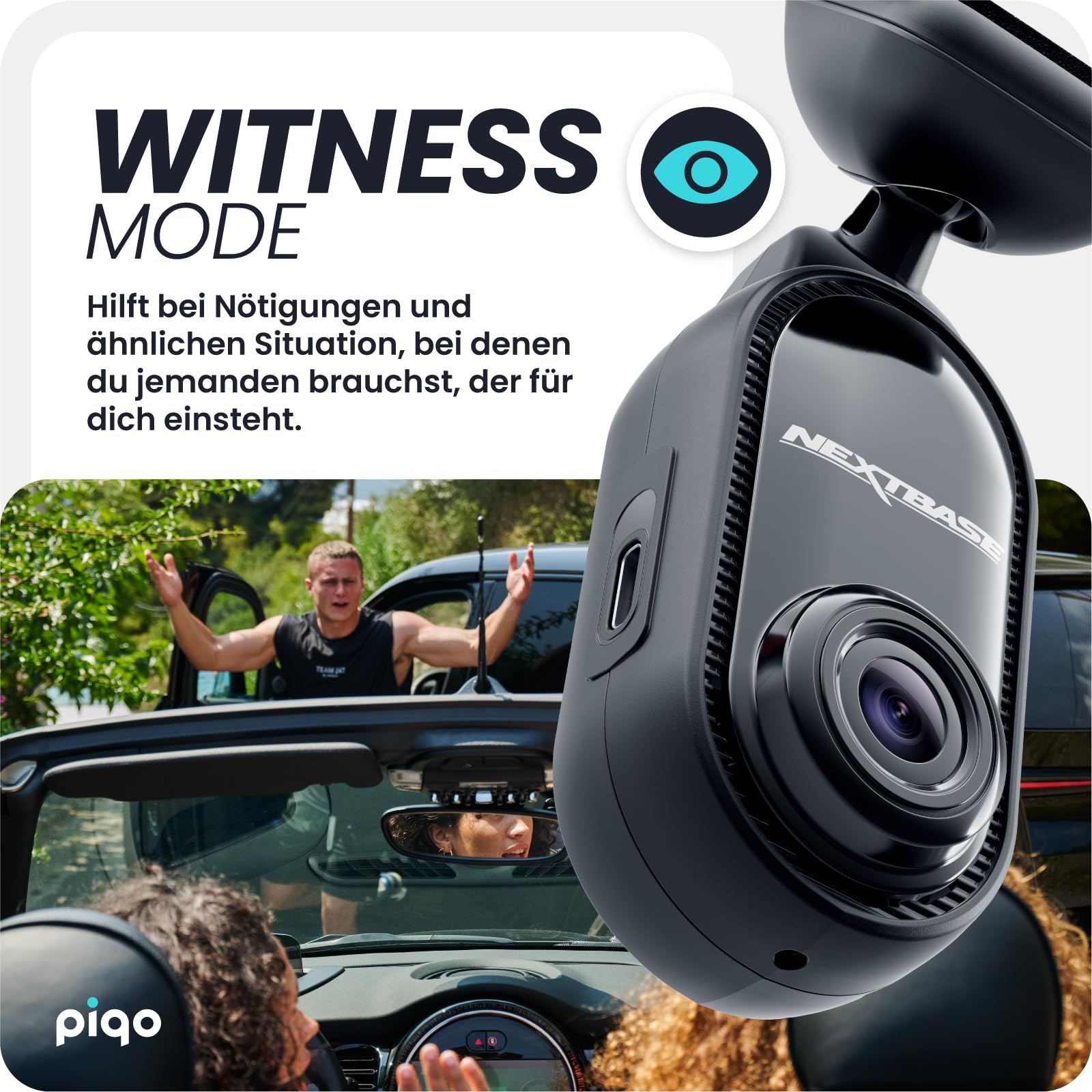 nextbase-piqo-2k-dashcam-vorne-1440p-mit-32gb-microsd image 3