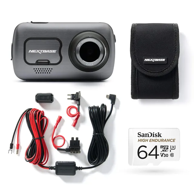nextbase-622gw-4k-dashcam-bundle-mit-hardwire-kit-64gb-sd-und-tasche image 1