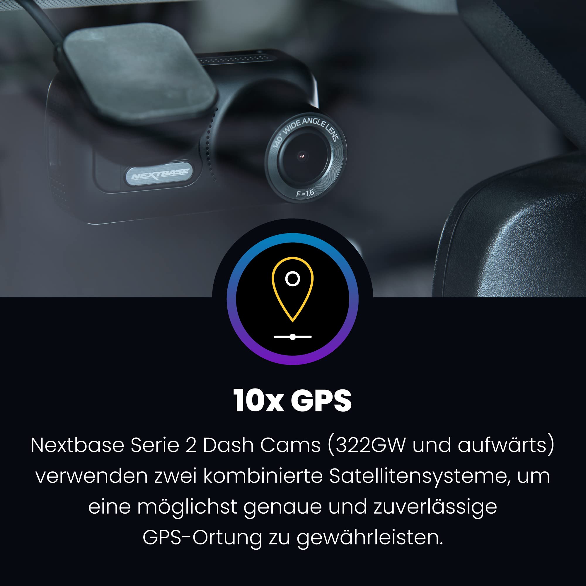 nextbase-322gw-full-hd-dashcam-komplett-set-mit-hardwire-kit-64-gb-sd-karte-und- image 5