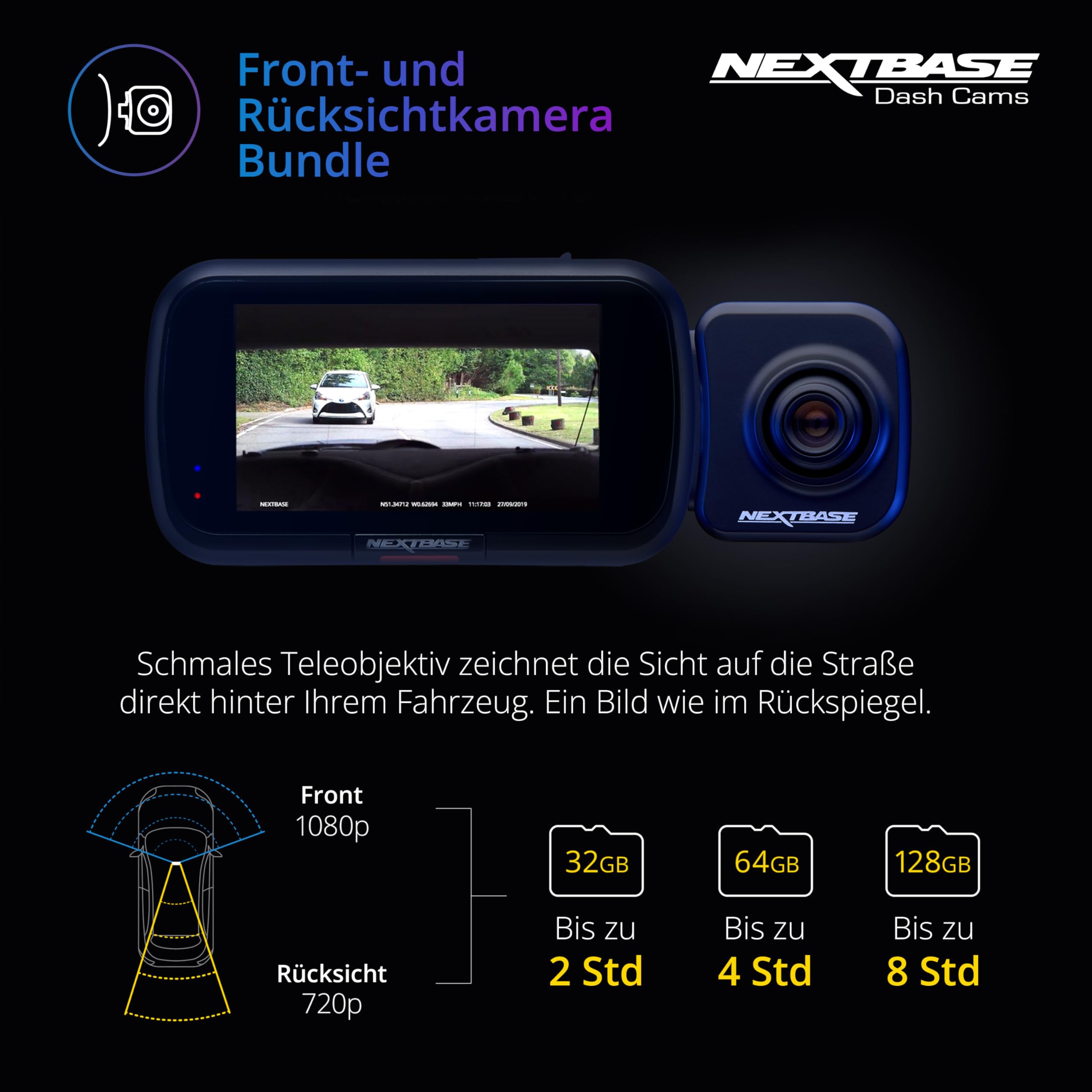 nextbase-222x-dashcam-vorne-hinten-1080p-mit-32gb-microsd image 5