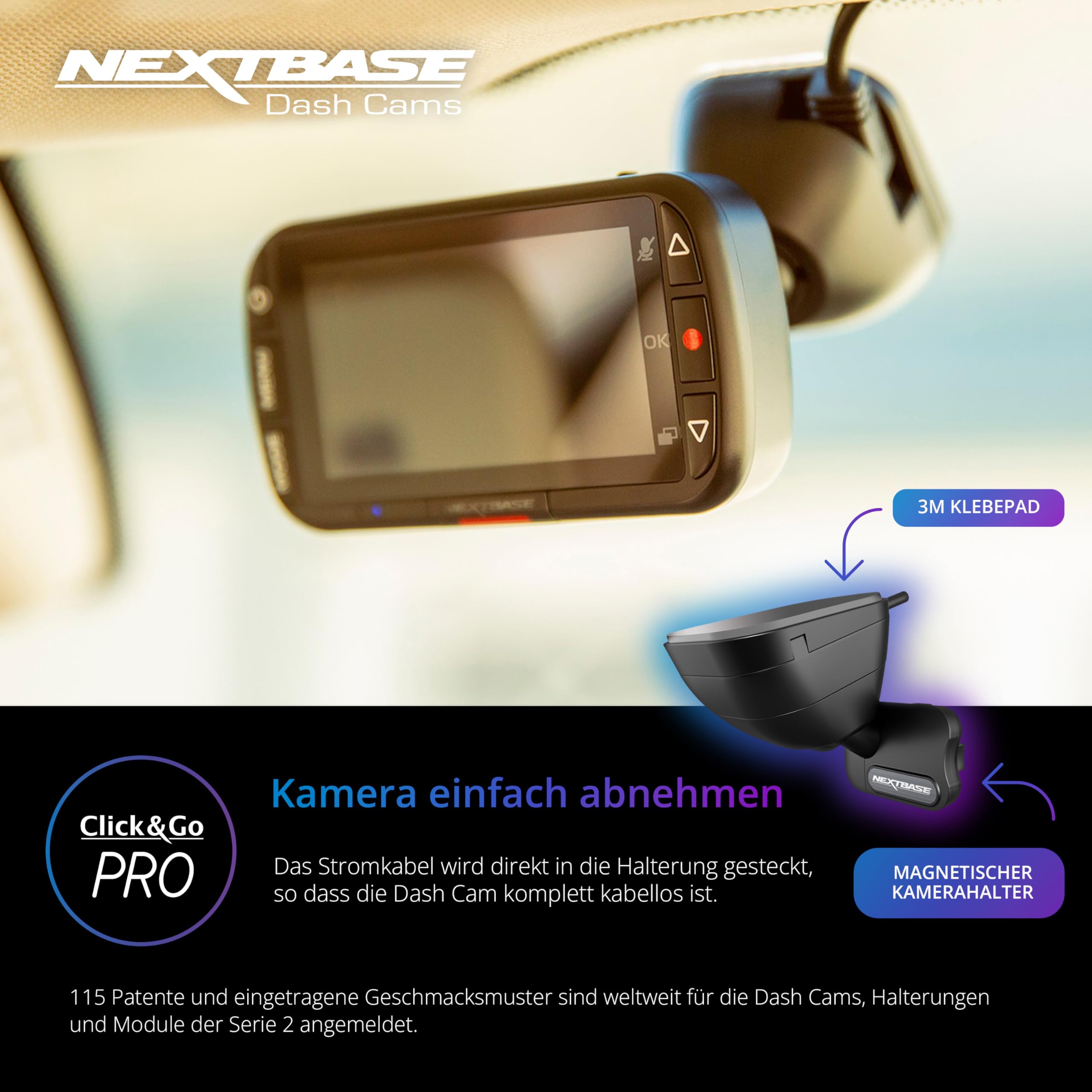 nextbase-222xr-dashcam-vorne-hinten-hd-1080p-mit-heckscheibenkamera image 4