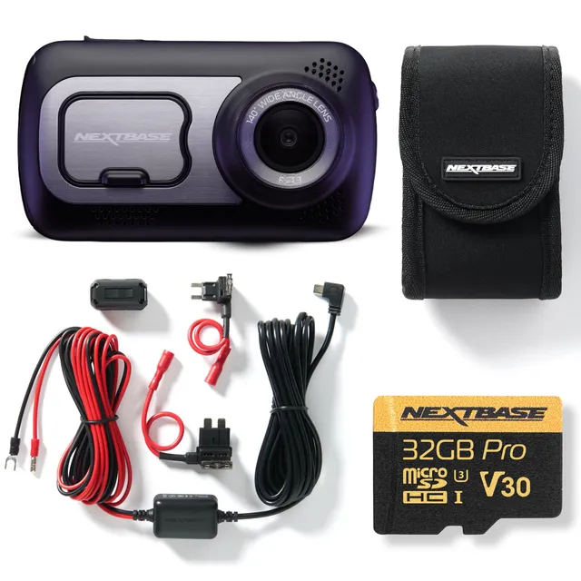 nextbase-522gw-full-hd-dashcam-komplett-set-mit-hardwire-kit-64-gb-sd-karte-und- image 1